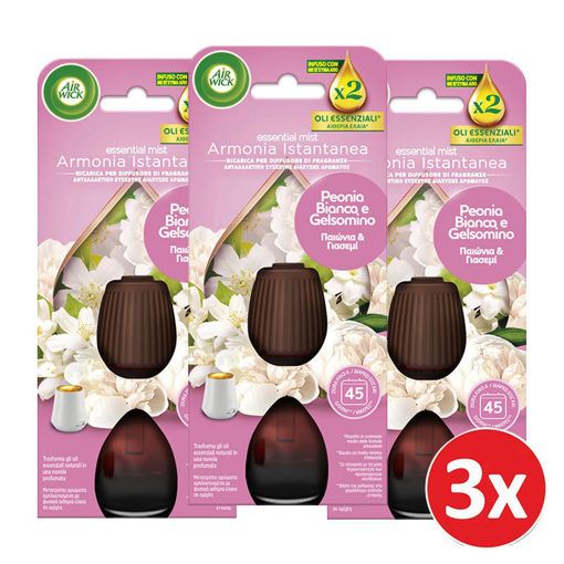 Εικόνα για Ανταλλακτικά Αρωματικά Χώρου Essential Mist με Άρωμα Παιώνια & Γιασεμί Σετ 3 Τεμαχίων