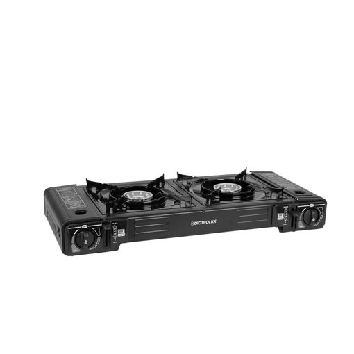 Εικόνα για Φορητή Εστία Camping Διπλή Βουτανίου με Θήκη - DICTROLUX 2+1.8kW για Εκδρομές & Outdoor Μαγείρεμα