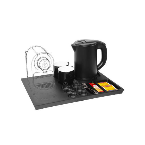 Εικόνα για Ξενοδοχειακό Σετ Καλωσορίσματος Primo PRWT-50086 με Βραστήρα Cool Touch 0.8L 1200W και Δίσκο Μελαμίνης