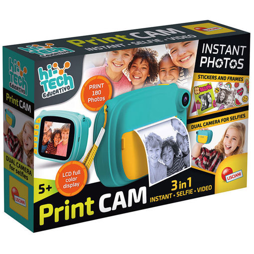Εικόνα για Lisciani Print CAM Στιγμιαία Κάμερα 3 σε 1 Εκτύπωση Selfie Video 5+ Ετών 101047