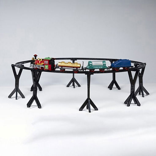 Εικόνα για Χριστουγεννιάτικο Τρενάκι με Ράγες LED & Μουσική 36TMX - Διακοσμητικό Δέντρου με Κίνηση Eurolamp 600-47284