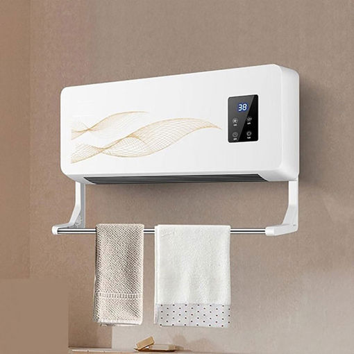 Εικόνα για Αερόθερμο Επιτοίχιο 1800W - Με Τηλεχειριστήριο, Χρονοδιακόπτη & Σχάρα Στεγνώματος Clever L-2008