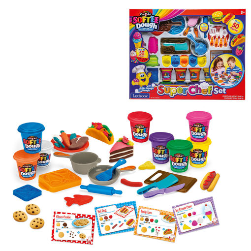 Εικόνα για Cra-Z-Art Softee Dough Super Chef Set – 8 Χρώματα Υπέρμαλακης Πλαστελίνης & 50+ Αξεσουάρ | 3+ CRDOUGH16