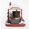 Εικόνα για Χριστουγεννιάτικο Σπιτάκι με Άγιο Βασίλη και Τζάκι LED - Διακοσμητικό με Κίνηση και Πολύχρωμο Φωτισμό Eurolamp Magic Christmas 600-47712