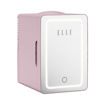 Εικόνα για ELLE HOME Mini Cooler 6L με Καθρέφτη LED - Ψυγείο Καλλυντικών 56W Ροζ