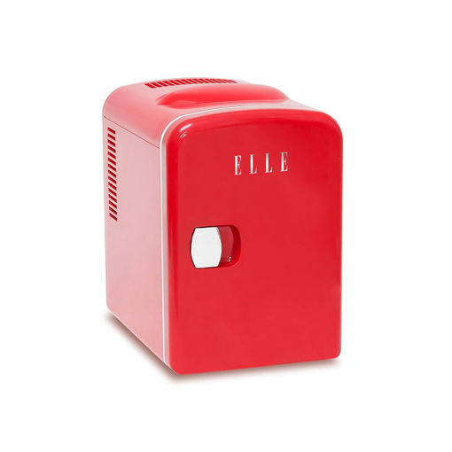Εικόνα για ELLE HOME Mini Cooler 4L Multi-Purpose 42W - Mini Fridge Κόκκινο για Καλλυντικά & Ροφήματα