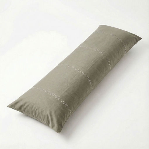 Εικόνα για Μαξιλαροθήκη με Φερμουάρ για Μαξιλάρι Σώματος Body Pillow Μπεζ 50x160cm Cotton Mix