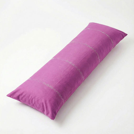 Εικόνα για Μαξιλαροθήκη με Φερμουάρ για Μαξιλάρι Σώματος Body Pillow Λιλά 50x160cm Cotton Mix