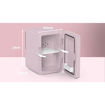 Εικόνα για ELLE HOME Mini Cooler 6L με Καθρέφτη LED - Ψυγείο Καλλυντικών 56W Ροζ