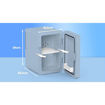 Εικόνα για ELLE HOME Mini Cooler 6L με Καθρέφτη LED - Ψυγείο Καλλυντικών 56W Μπλε