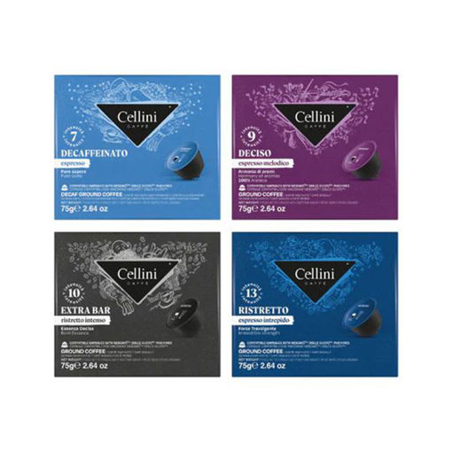 Εικόνα για Cellini Tasting Kit Συμβατό με Dolce Gusto  4 Ποικιλίες- 120 τμχ.