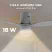 Εικόνα για Cecotec EnergySilence Aero 5600 Classic White - Ανεμιστήρας Οροφής 2 σε 1, 40W DC, 132cm, LED 18W