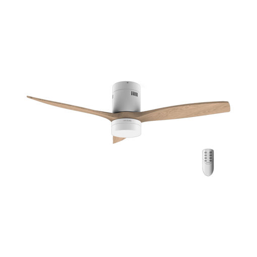 Εικόνα για Cecotec EnergySilence Aero 5600 Classic White-Wood– Ανεμιστήρας Οροφής 2 σε 1 με LED & Τηλεχειριστήριο 132cm 40W DC - A01_EU01_107146
