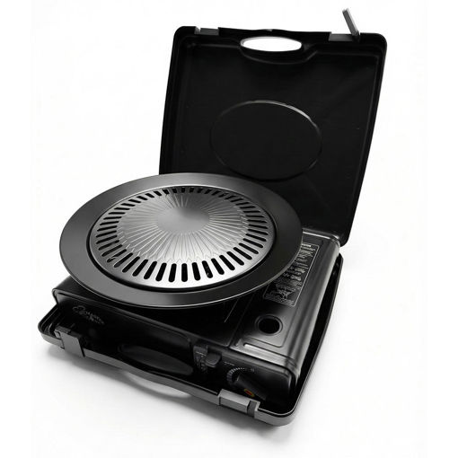 Εικόνα για Φορητή Εστία Υγραερίου με Πλάκα Ψησίματος Korean BBQ & Βαλίτσα Μεταφοράς CM.ΒDZ.153 Cook Master Χωρίς Φιαλίδιο