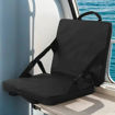 Εικόνα για Αναδιπλούμενο Κάθισμα COMFORT PANDA 19416 με Ιμάντες | 38x38cm | Στάδιο, Θέατρο & Camping Μαύρο
