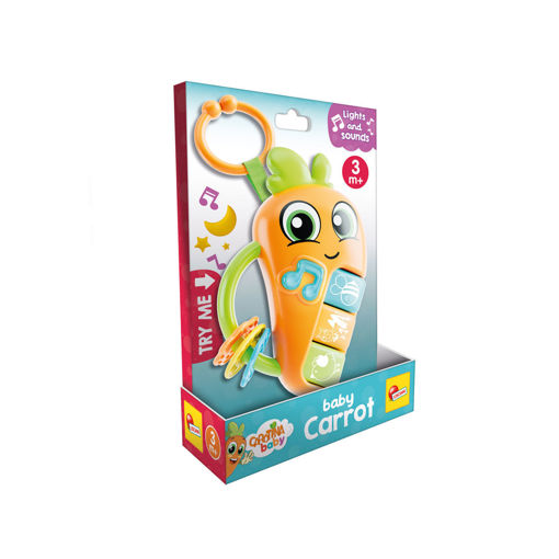 Εικόνα για Lisciani Carotina Baby Carrot – Ηλεκτρονική Κουδουνίστρα με Ήχους & Φώτα (0-36μ) 109876