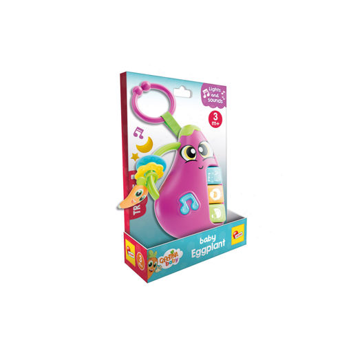 Εικόνα για Lisciani Carotina Baby Eggplant – Ηλεκτρονική Κουδουνίστρα Μελιτζάνα (0-36μ) 109890