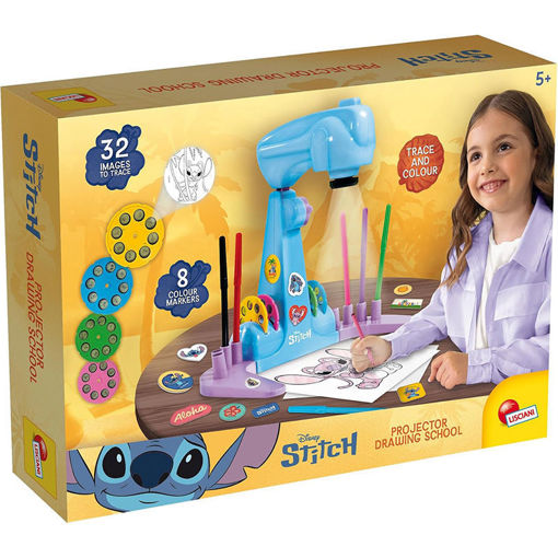 Εικόνα για Σχολή Ζωγραφικής με Προτζέκτορα LED Disney Stitch 32 Εικόνες – Lisciani 113071 (5+ Ετών)