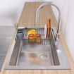 Εικόνα για Metaltex Sink-Fit LAVA – Ρυθμιζόμενο Καλάθι Στεγνώματος Νεροχύτη | Μαύρο Ματ 325535