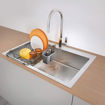 Εικόνα για Metaltex Sink-Fit LAVA – Ρυθμιζόμενο Καλάθι Στεγνώματος Νεροχύτη | Μαύρο Ματ 325535