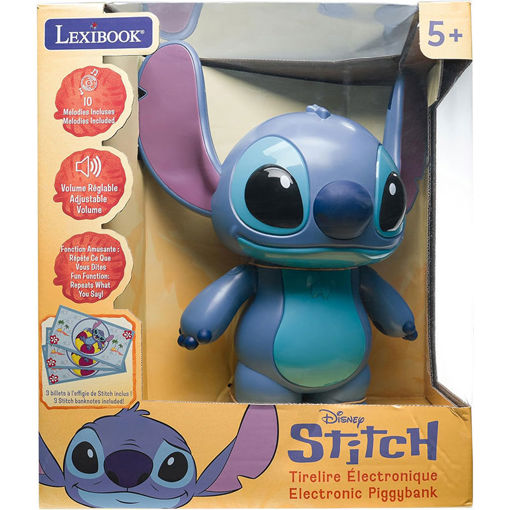 Εικόνα για Ηλεκτρονικός Κουμπαράς με Μελωδίες & Επανάληψη Φωνής Lexibook Disney Stitch JG140D