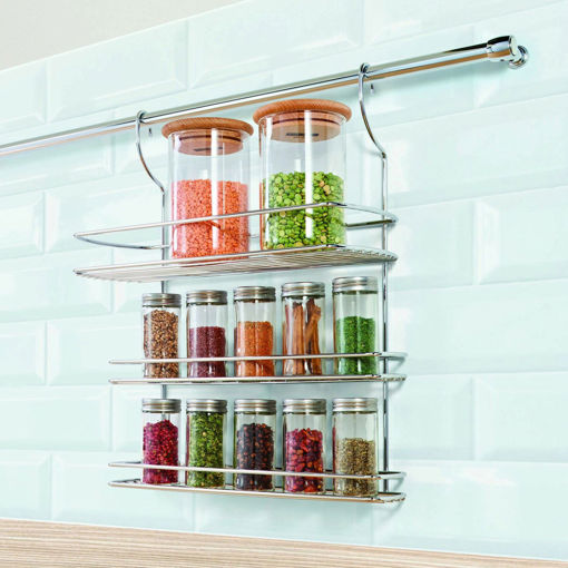 Εικόνα για Τριώροφη Εταζέρα Μπαχαρικών Χρωμίου 35 x 13 x 41 εκ. Metaltex Lonardo 350313