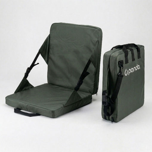 Εικόνα για Αναδιπλούμενο Κάθισμα COMFORT PANDA 19416 Χακί με Ιμάντες | 38x38cm | Στάδιο, Θέατρο & Camping