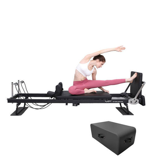 Εικόνα για Αναδιπλούμενο Μεταλλικό Κρεβάτι Pilates Reformer με Sitting Box & Jumping Board  Viking 106434