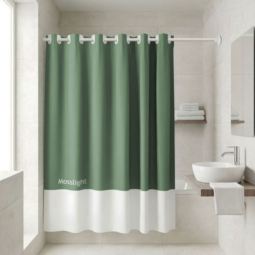 Εικόνα για Κουρτίνα Μπάνιου Αδιάβροχη TONE LAB 180x194εκ. Mosslight | Πολυεστέρας | 10 Κρίκοι 02-40291