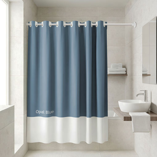 Εικόνα για Κουρτίνα Μπάνιου Αδιάβροχη TONE LAB 180x194εκ. Opal Blue | Πολυεστέρας | 10 Κρίκοι 02-40307