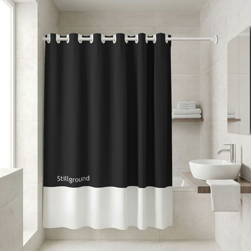 Εικόνα για Κουρτίνα Μπάνιου Αδιάβροχη TONE LAB 180x194εκ. Stillground | Πολυεστέρας | 10 Κρίκοι 02-40284