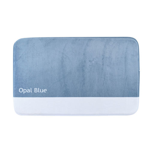 Εικόνα για Πατάκι Μπάνιου TONE LAB 50x80εκ. Opal Blue με Memory Foam | Αντιολισθητική Βάση 02-40260