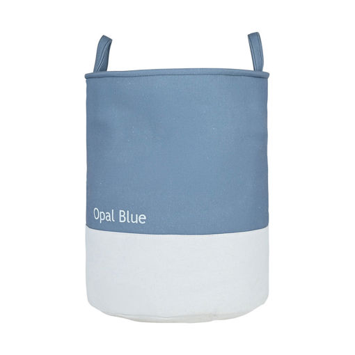 Εικόνα για Καλάθι Απλύτων TONE LAB με Χερούλια 35x35x50εκ. Opal Blue | 48lt - 02-41236