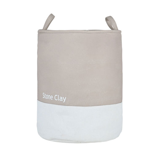 Εικόνα για Καλάθι Απλύτων TONE LAB με Χερούλια 35x35x50εκ. Stone Clay | 48lt | 02-41212