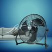 Εικόνα για Ανεμιστήρας Δαπέδου Neotec NFF-80702 45εκ. 100W Μαύρος – 3 Ταχύτητες, Μεταλλικά Πτερύγια