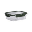 Εικόνα για Φαγητοδοχείο Click & Seal 1510ml Olive – Γυάλινο Αεροστεγές, 22.1×16.5×6.6cm - 01-39677