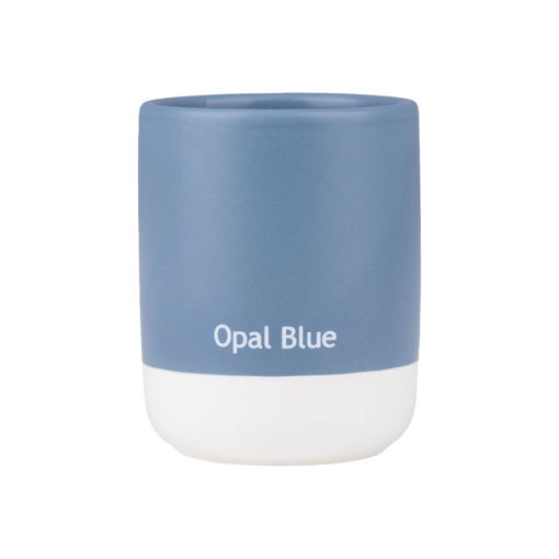 Εικόνα για Ποτηράκι Μπάνιου Tone Lab Opal Blue – Κεραμικό με Two-Tone Σχεδιασμό 02-40185