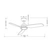 Εικόνα για Ανεμιστήρας Οροφής Primo PRCF-80727 52" 132εκ. – IP66 + Wi-Fi + LED Φως, Λευκός, Εγγύηση 10 Ετών