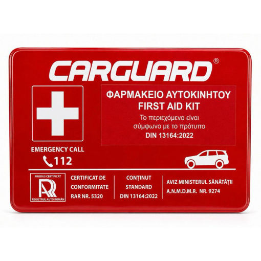 Εικόνα για Φαρμακείο Αυτοκινήτου CARGUARD KPA001 σε Ανθεκτικό Πλαστικό Κουτί DIN 13164:2022