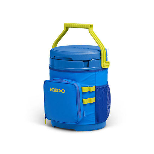 Εικόνα για Igloo Cooler Bucket 20Qt Φορητό Ψυγείο-Κουβάς-Κάθισμα 3-σε-1 | MaxCold Ultra Μπλε