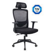 Εικόνα για Καρέκλα Γραφείου POWERTECH PT-1390 με Mesh Πλάτη, Προσκέφαλο & Ανάκλιση – Μαύρη