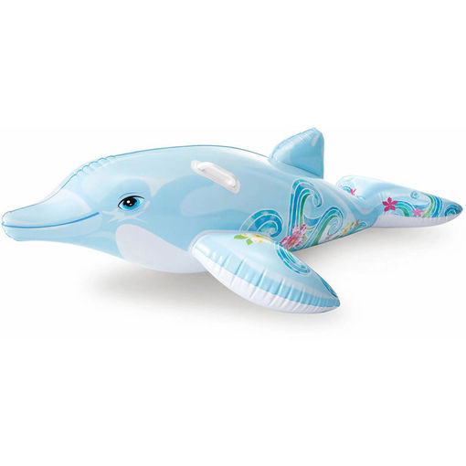 Εικόνα για Intex Lil' Dolphin Φουσκωτό Δελφίνι 175x66cm | Ride-On για Παιδιά 3+ | Με Χερούλια Ασφαλείας 58535