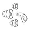 Εικόνα για Ωτοασπίδες Haspro Universal Earplugs – Σιλικόνη Επαναχρησιμοποιήσιμες SNR 29dB – Μπεζ