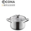 Εικόνα για Κατσαρόλα Metaltex Icona Inox & Induction 26εκ. 5,3L με Γυάλινο Καπάκι – Ανοξείδωτη για Όλες τις Εστίες & Φούρνο