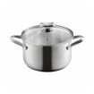 Εικόνα για Κατσαρόλα Metaltex Icona Inox & Induction 22εκ. 3,7L με Γυάλινο Καπάκι – Ανοξείδωτη για Όλες τις Εστίες & Φούρνο