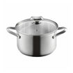 Εικόνα για Κατσαρόλα Metaltex Icona Inox & Induction 24εκ. 5L με Γυάλινο Καπάκι – Ανοξείδωτη για Όλες τις Εστίες & Φούρνο