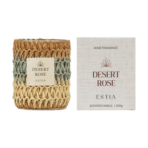 Εικόνα για Desert Rose – Αρωματικό Κερί με Πλεχτή Θήκη 200gr 04-41281