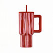 Εικόνα για Θερμός Straw Tumbler XL Save the Aegean 900ml – Viva Stripe (Ριγέ Κόκκινο-Ροζ) 01-41564