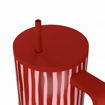 Εικόνα για Θερμός Straw Tumbler XL Save the Aegean 900ml – Viva Stripe (Ριγέ Κόκκινο-Ροζ) 01-41564
