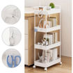 Εικόνα για HOME USE Τρόλεϊ Κουζίνας HUH-0163 – 4 Θέσεων, 40x21.5x91.5cm, Λευκό